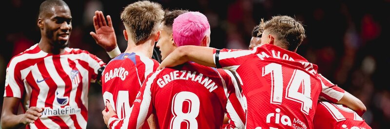 El Atlético de Madrid celebra su victoria