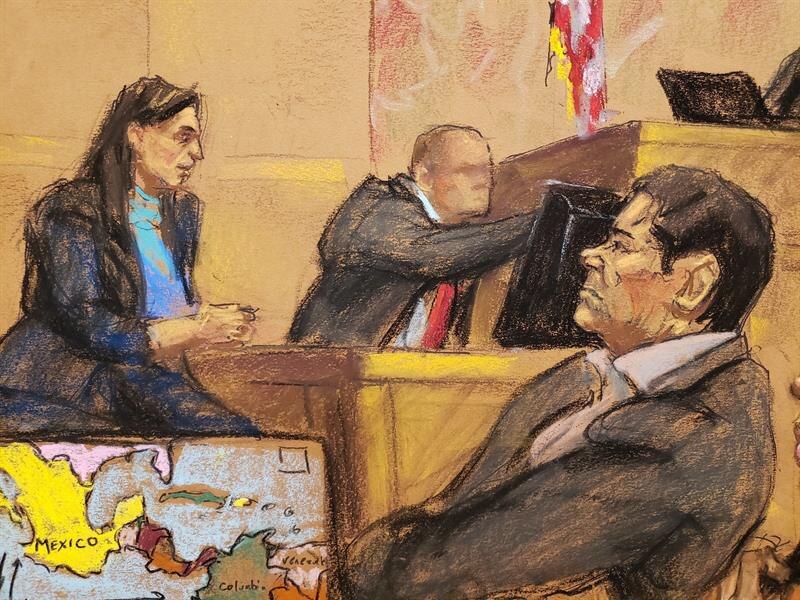 El Chapo Guzmán en la corte