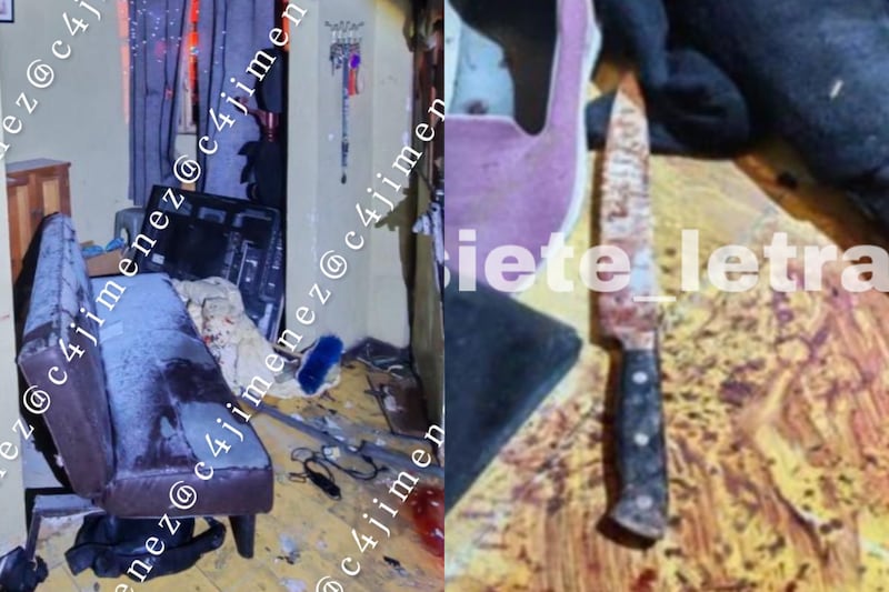 Reportes de seguridad informan que el feminicida intentó quemar el lugar antes de ser aprendido en el lugar de los hechos.