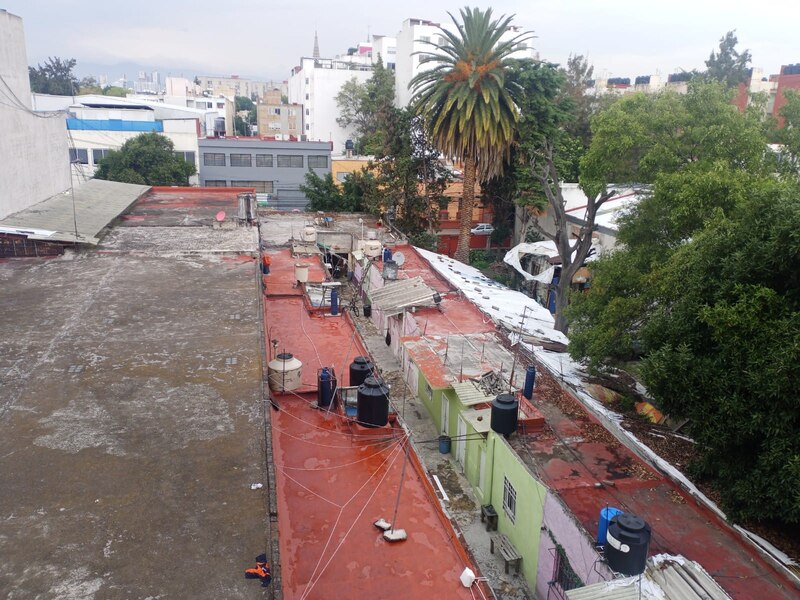 Vista de los techos de la Ciudad de México