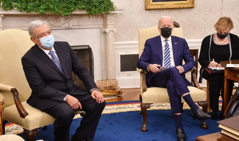 El presidente mexicano Andrés Manuel López Obrador se reúne con el presidente estadounidense Joe Biden en la Casa Blanca