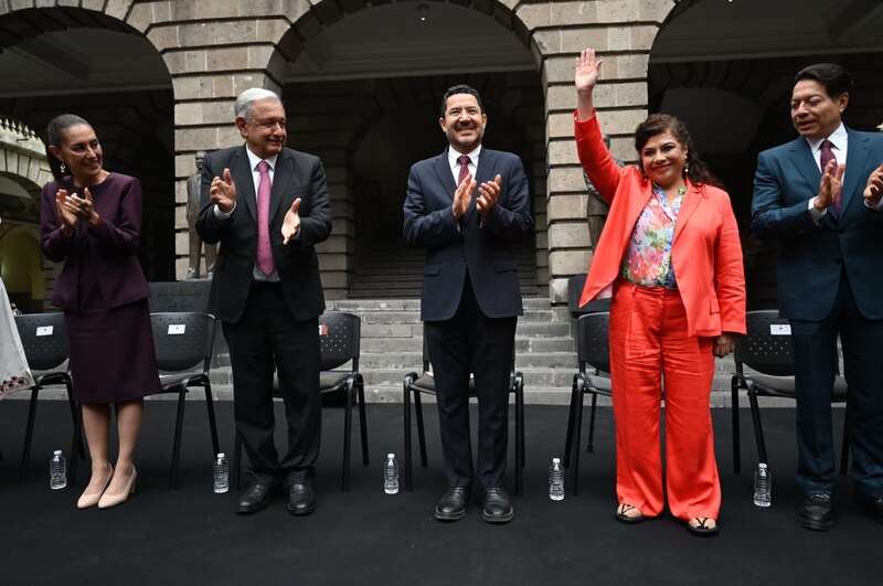 AMLO y Sheinbaum encabezan ceremonia por el 109 aniversario de la Revolución Mexicana