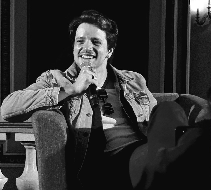 Lasso durante su conferencia de prensa en el Teatro Metropólitan