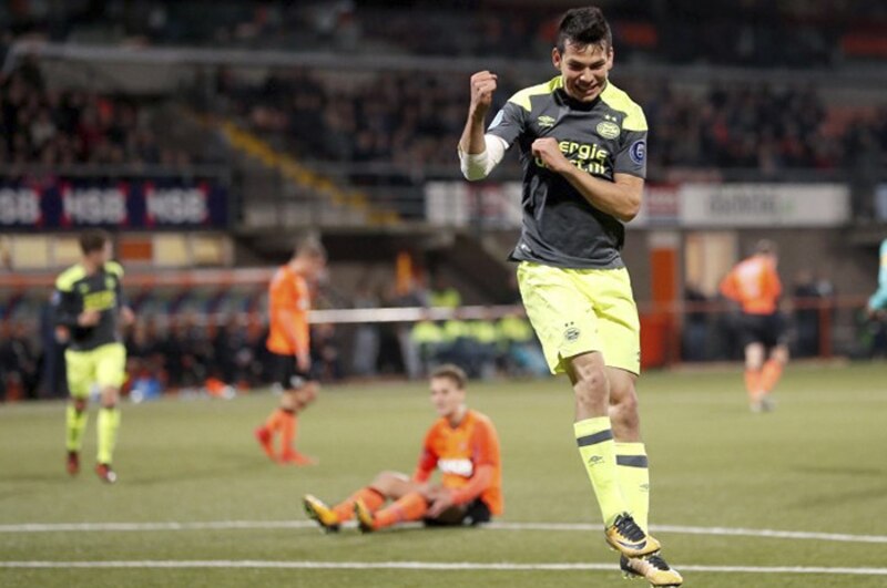 El jugador del Feyenoord, Jens Toornstra, celebra su gol ante el Sparta de Rotterdam.