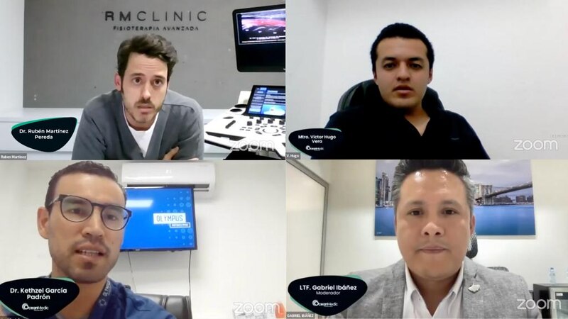 Reunión virtual de médicos de la clínica RMClinic