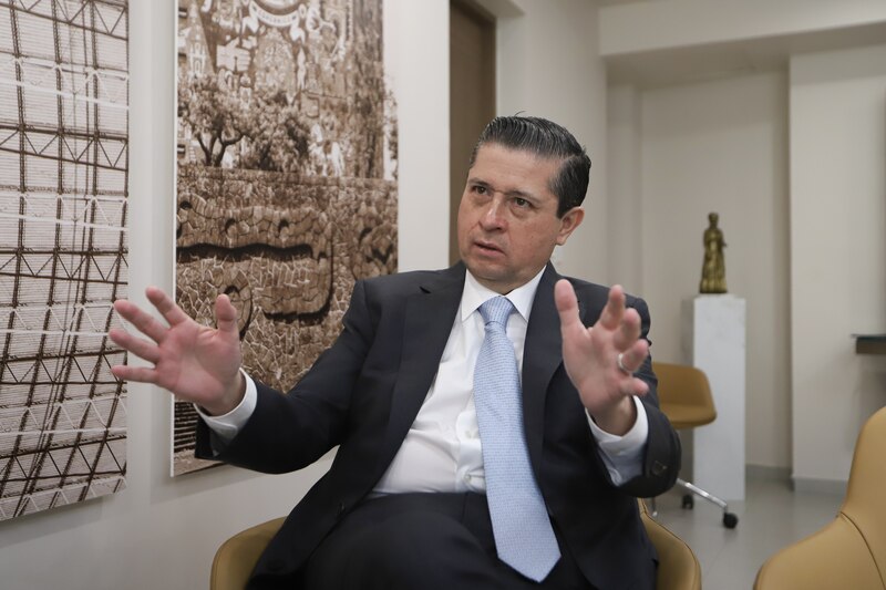 El presidente de México, Andrés Manuel López Obrador, durante una entrevista.