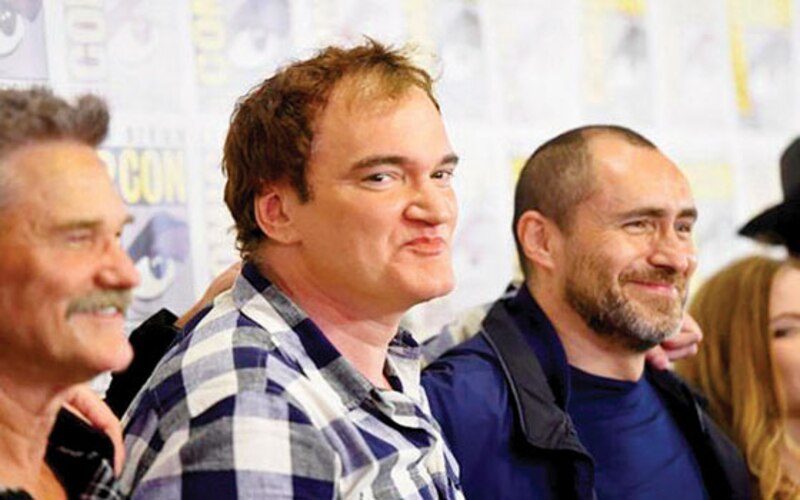 Quentin Tarantino y su elenco en la Comic-Con de San Diego