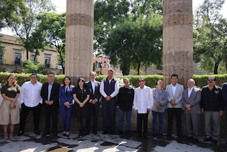Funcionarios de MC y Morena recuerdan natalicio de Helidoro Hernández Loza, fundador de la CTM local