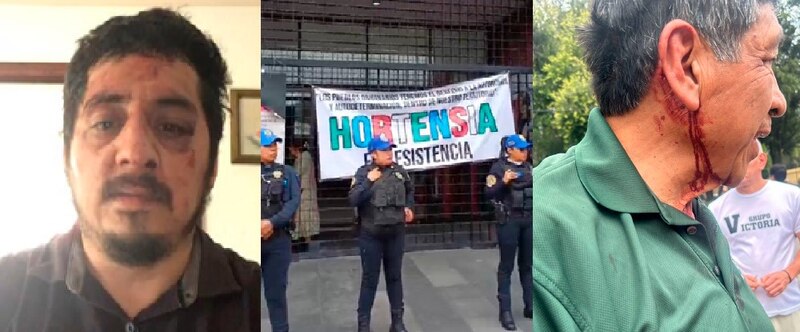 Heridos en la protesta por la detención de la líder indígena Hortensia