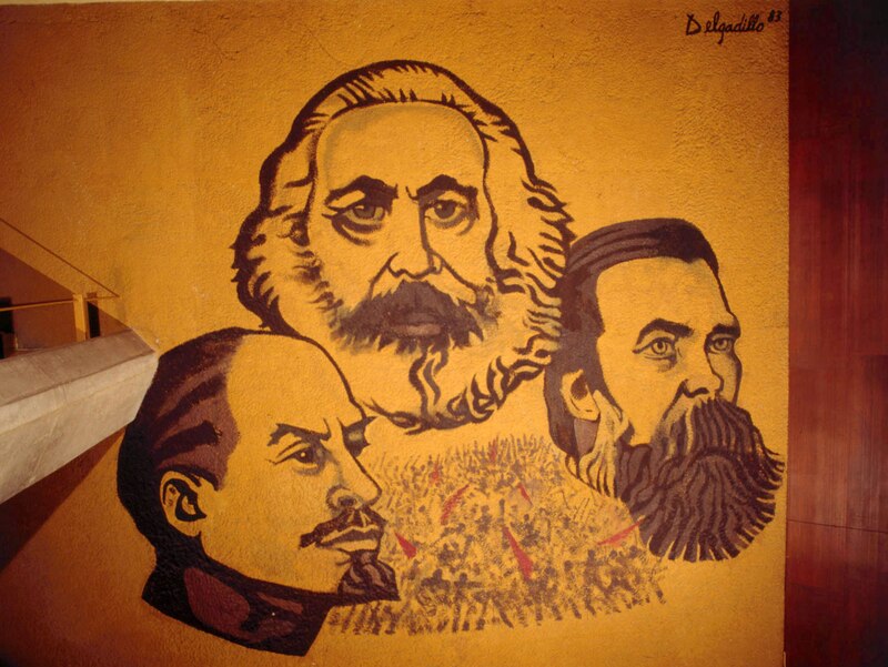 Retrato de Marx, Engels y Lenin