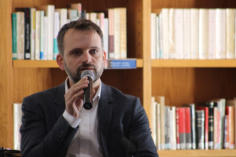 El escritor Javier Cercas en una conferencia