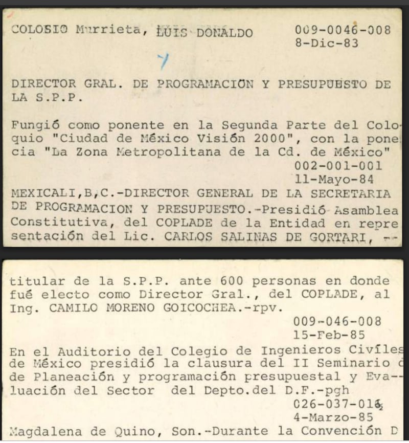 Espionaje contra Luis Donaldo Colosio
