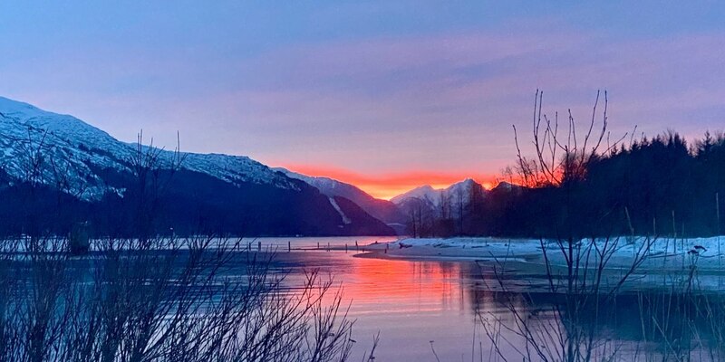Atardecer en Alaska