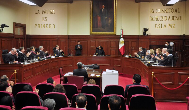 Ministros de la Suprema Corte de Justicia de la Nación en sesión