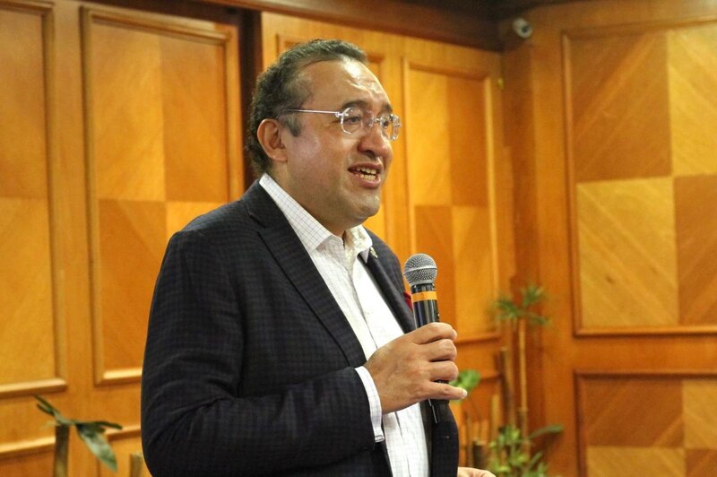 El presidente ecuatoriano, Guillermo Lasso, durante un discurso.