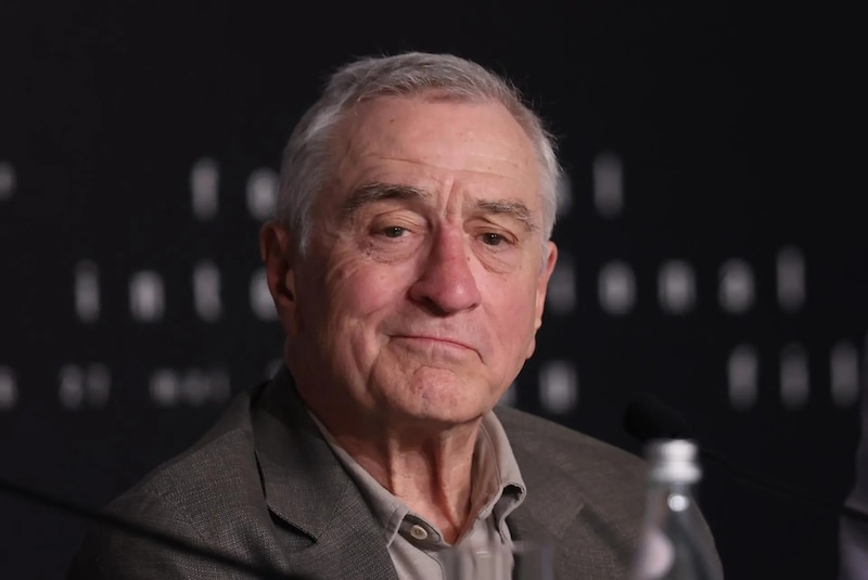 El actor Robert De Niro en una conferencia de prensa.