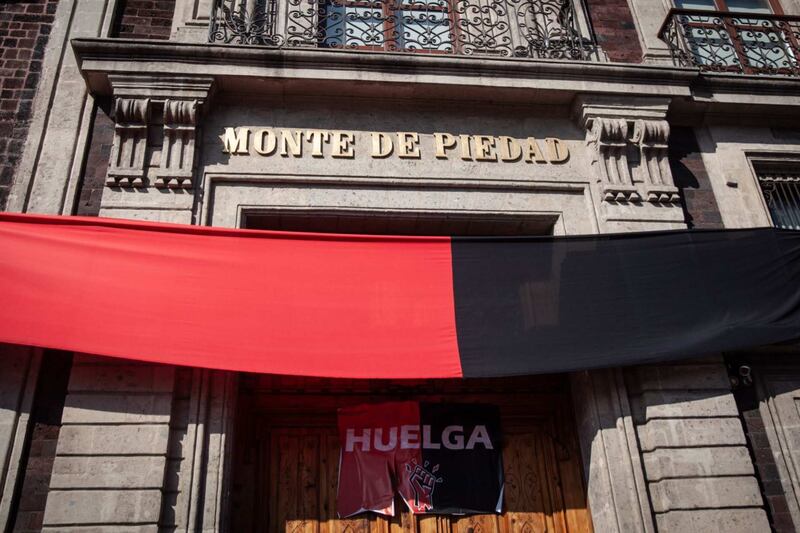 Huelga en el Monte de Piedad