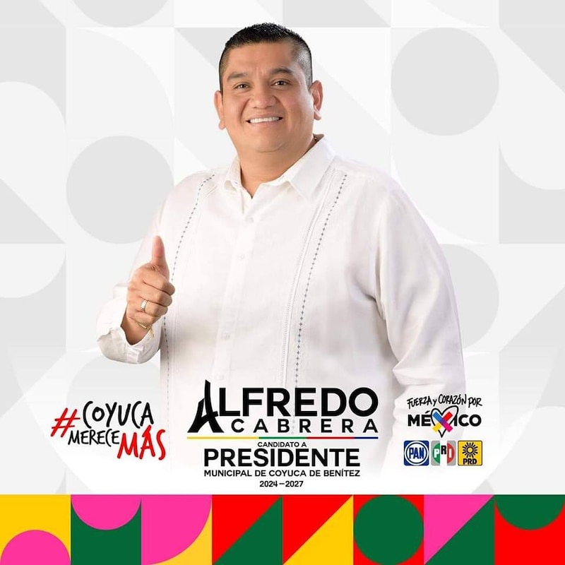 Alfredo Cabrera, candidato a presidente municipal de Coyuca de Benítez