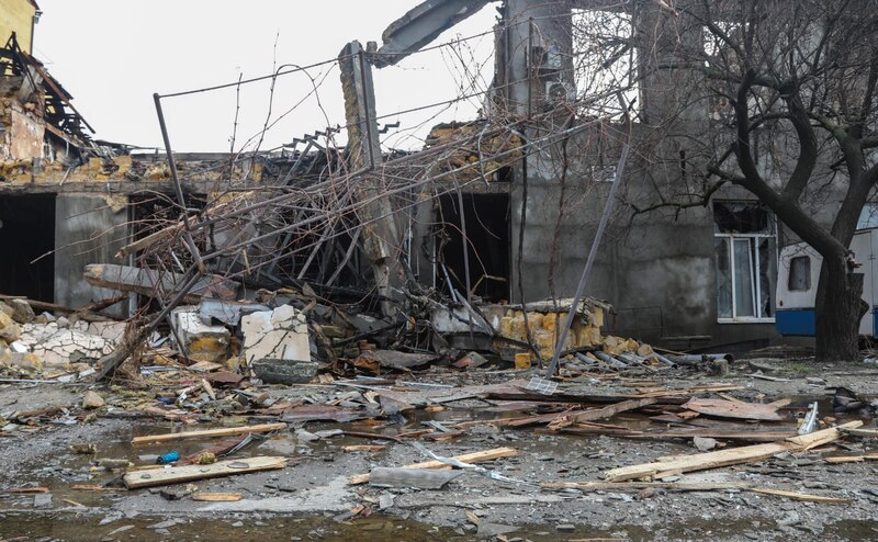 Edificio destruido por la guerra