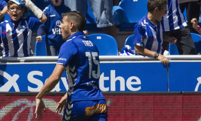 Theo Hernández, jugador del Málaga C.F.