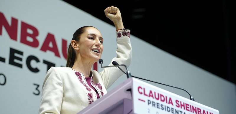 Claudia Sheinbaum, candidata de Morena, celebra su victoria en las elecciones para jefa de gobierno de la Ciudad de México