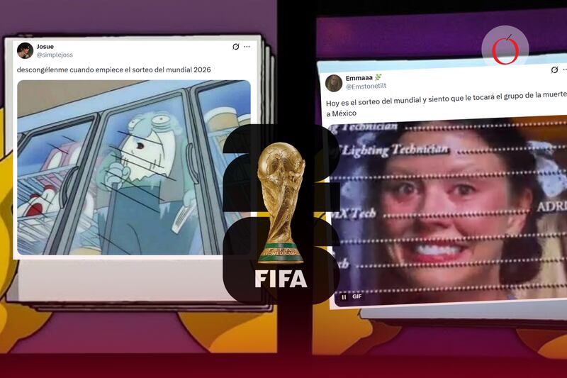 Para aligerar la tensión del sorteo de la fase de grupos para el Mundial 2026, los y las internautas acompañaron la espera con ingeniosos memes.