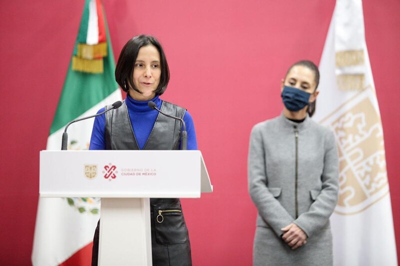 La Jefa de Gobierno, Claudia Sheinbaum, durante una conferencia de prensa.