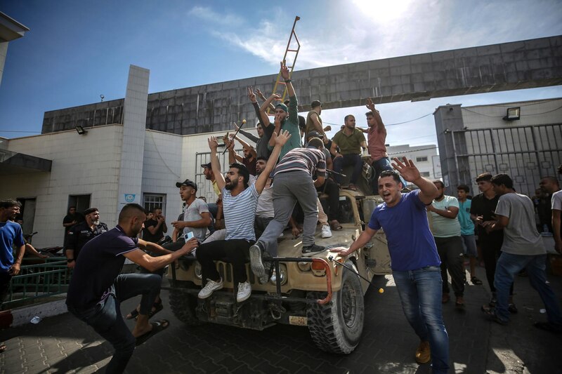 Palestinos celebran la liberación de presos