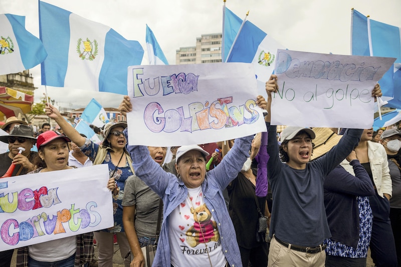 Mujeres hondureñas protestan contra el golpe de Estado