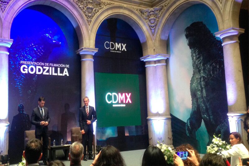 Godzilla conferencia de prensa