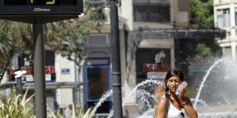 Calor sofocante en la ciudad
