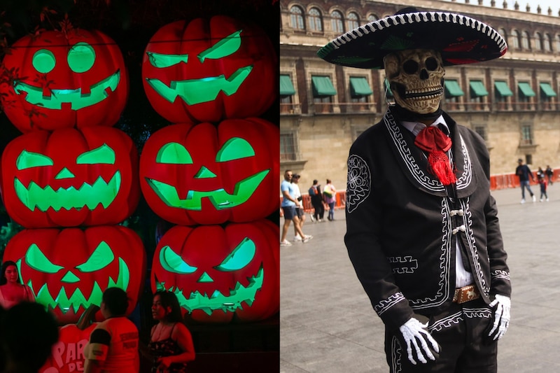 ¿En qué se parecen el Halloween y Día de Muertos y por qué se celebran ambas en México?