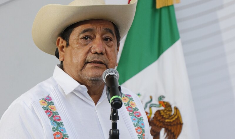 El presidente mexicano Andrés Manuel López Obrador habla en una conferencia de prensa.