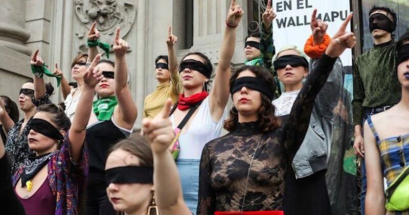 Protesta de mujeres en Chile