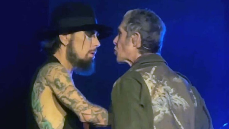 Marilyn Manson y Johnny Depp juntos en el escenario