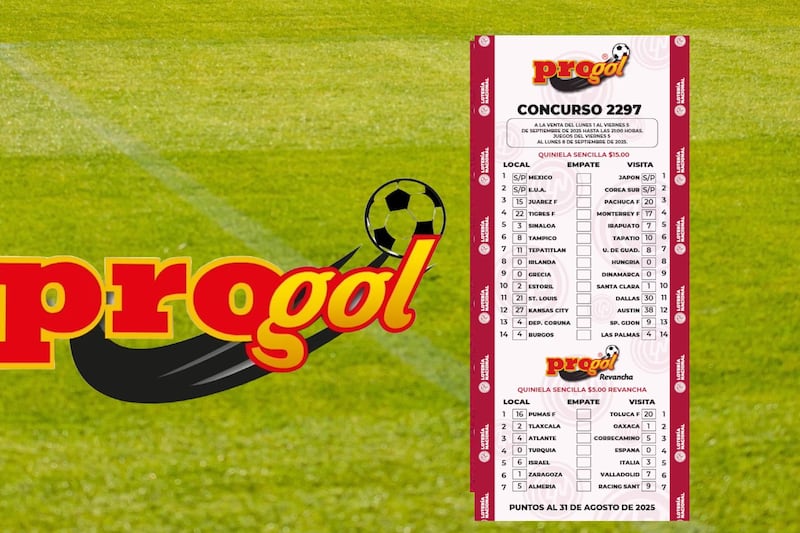 Resultados Progol 2297, quínela ganadora