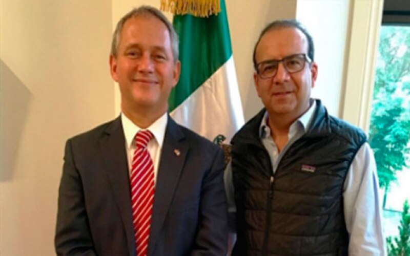Embajador de Estados Unidos en México se reúne con el Secretario de Relaciones Exteriores