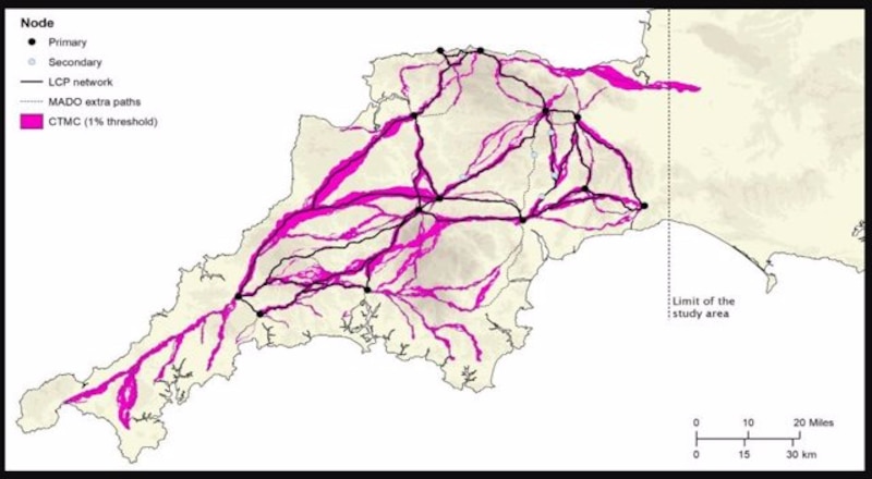 Mapa de la red de carreteras de la ciudad de Londres