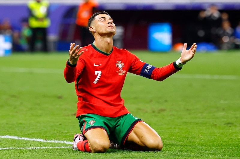 Cristiano Ronaldo celebra un gol con la selección portuguesa