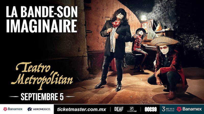 Cartel del concierto de La Bande Son Imaginaire en el Teatro Metropolitan