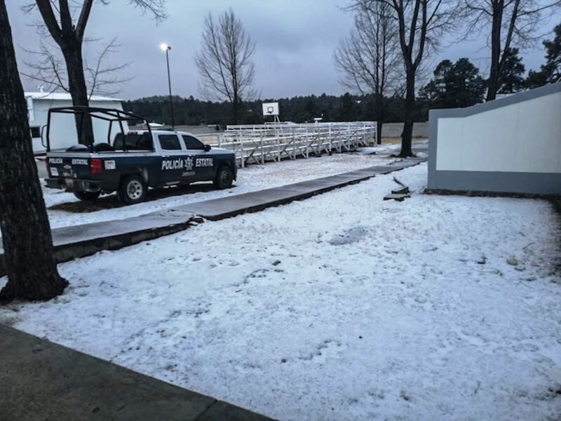 Nevando en la ciudad
