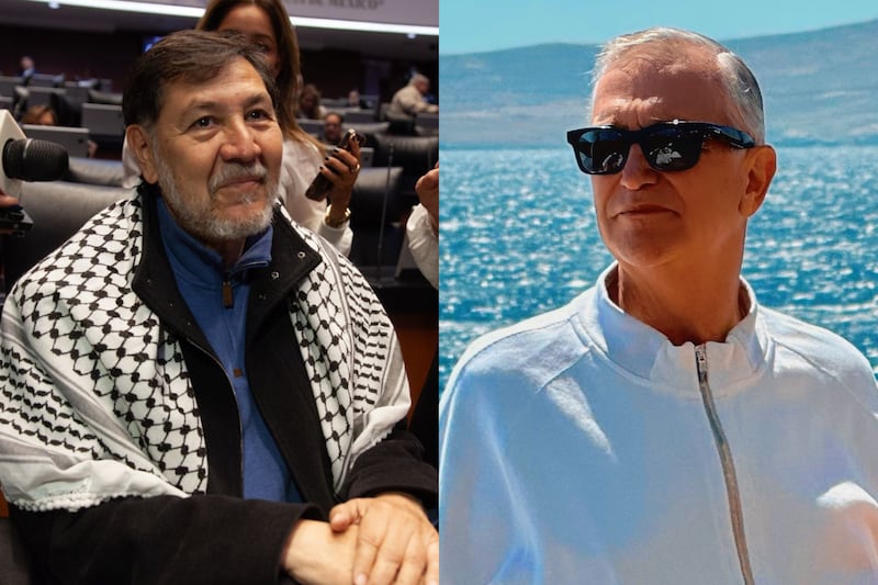El senador morenista discutió con reporteros y aseguró irónicamente que Ricardo Salinas está de su lado.