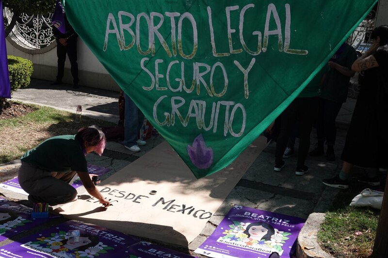 Protesta por el aborto legal en México