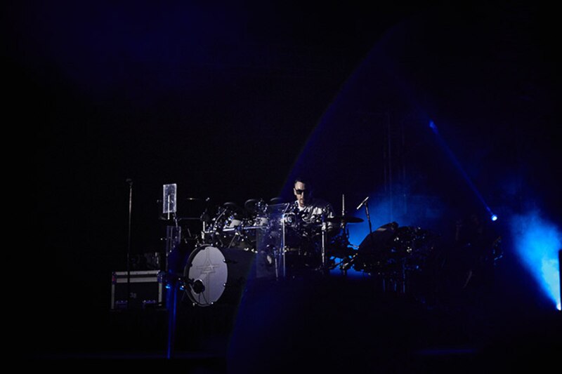 Baterista en concierto