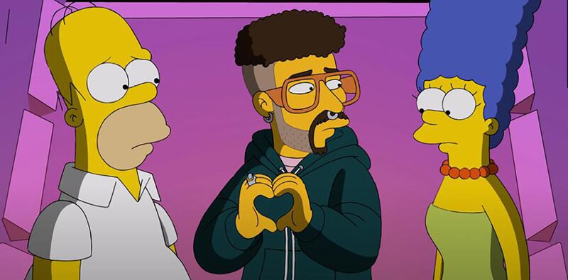 Bad Bunny en Los Simpson