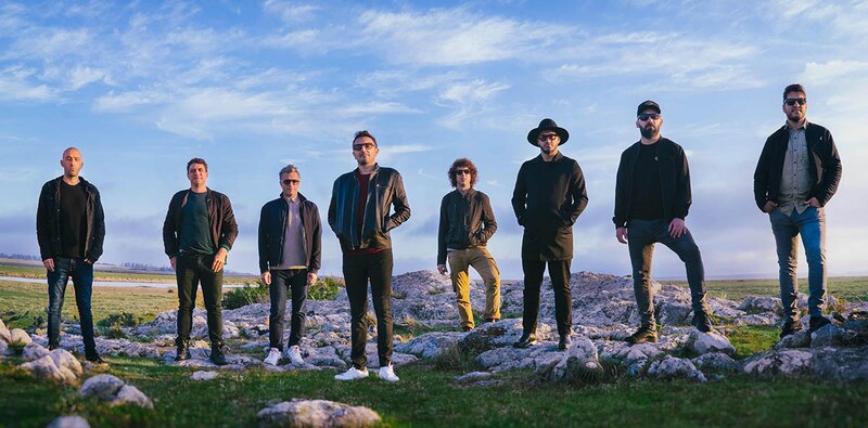 La banda de rock "Vetusta Morla" en una sesión de fotos para su nuevo disco.