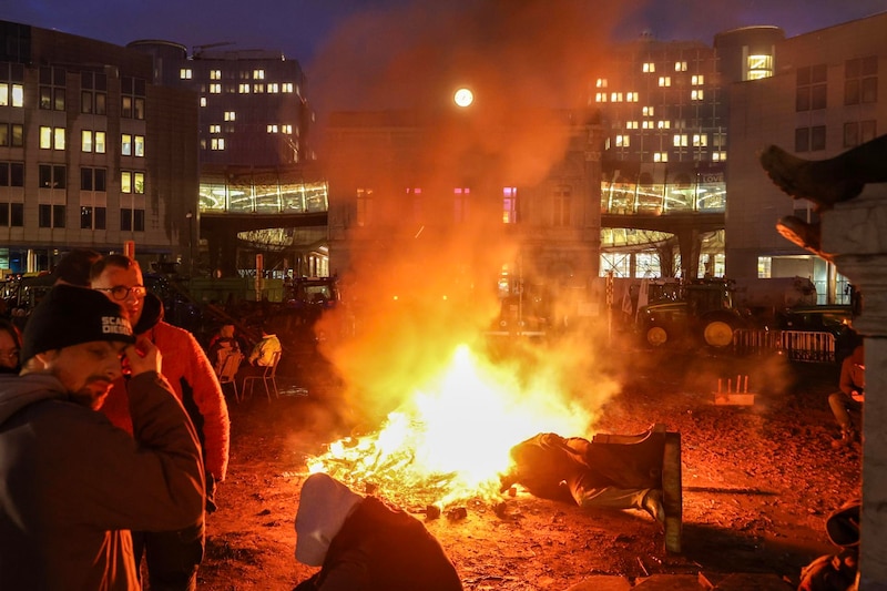 Protestas en Bruselas