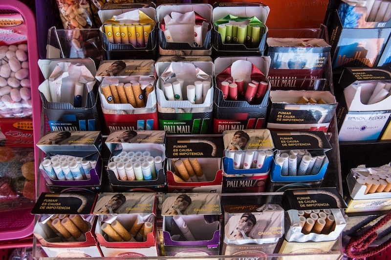 Expositor de cigarrillos