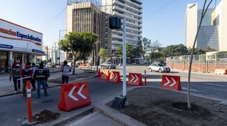 Cierran tráfico en La Minerva por obras de rehabilitación