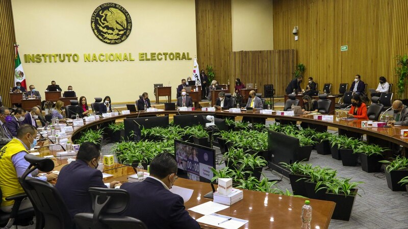 Reunión del Consejo General del Instituto Nacional Electoral (INE)